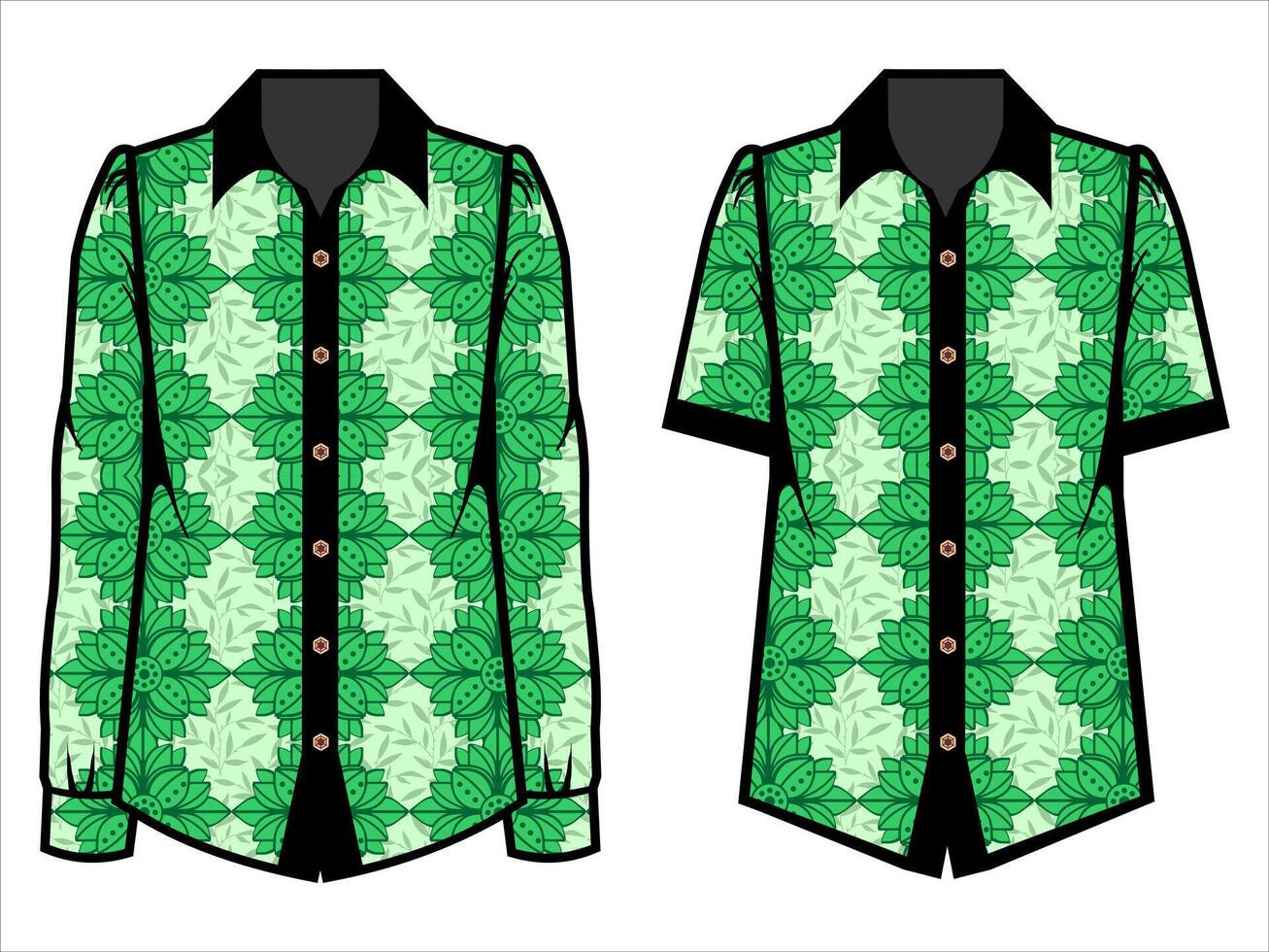 various batik clothes vector