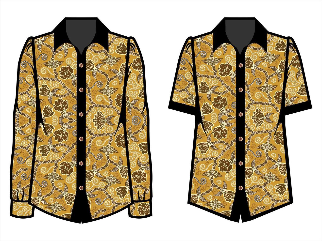various batik clothes vector