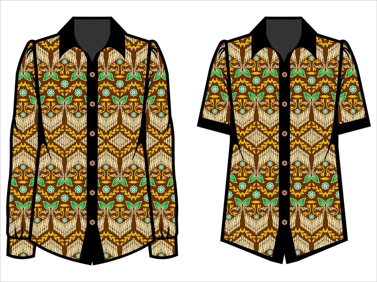 various batik clothes vector
