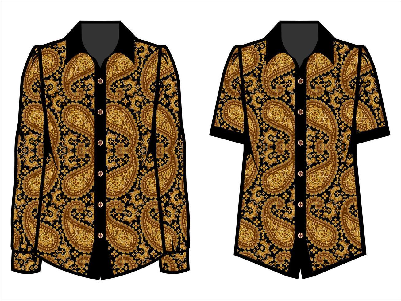 various batik clothes vector