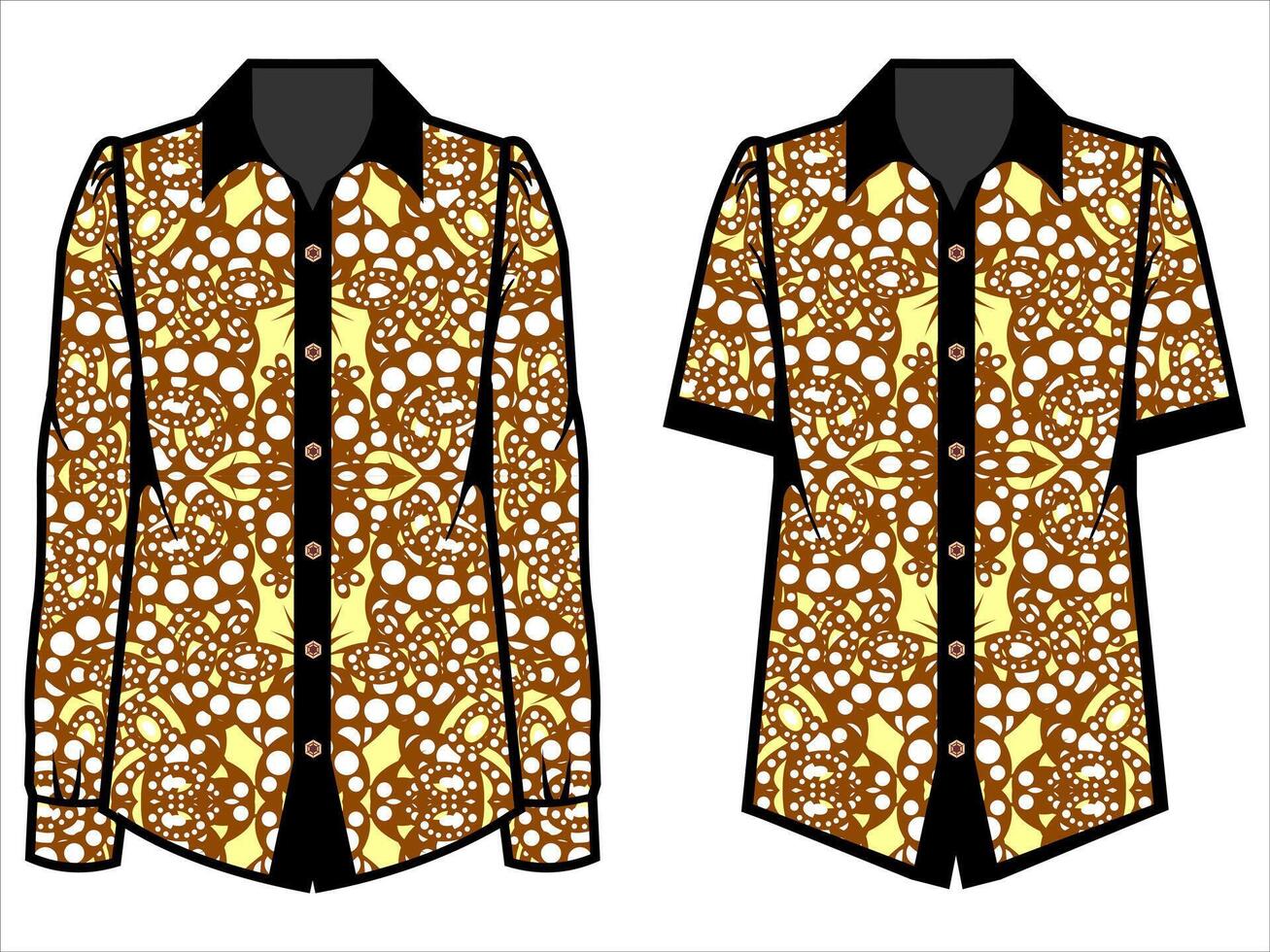 various batik clothes vector