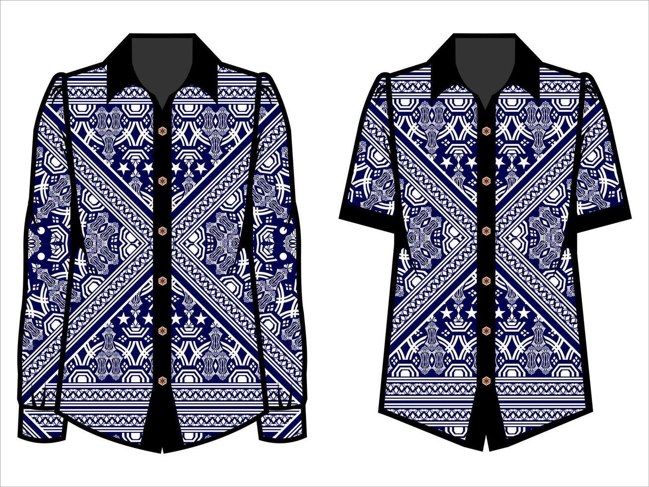 various batik clothes vector