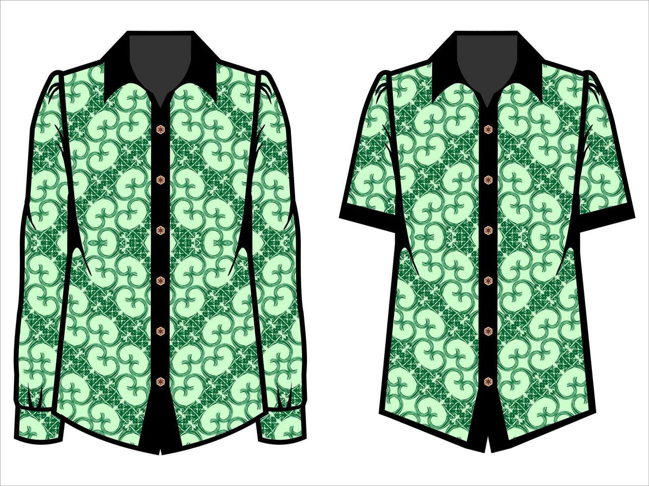 various batik clothes vector