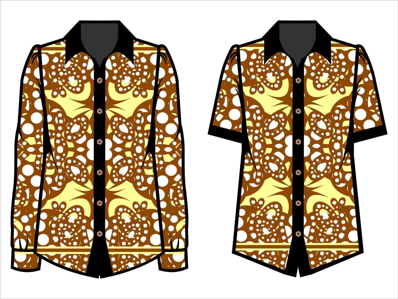 various batik clothes vector