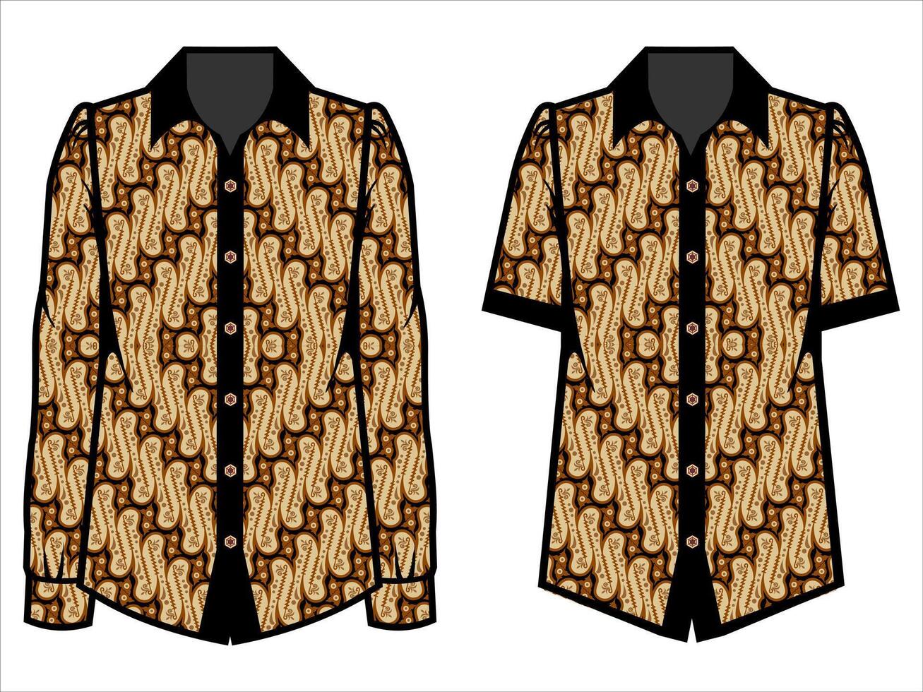 various batik clothes vector