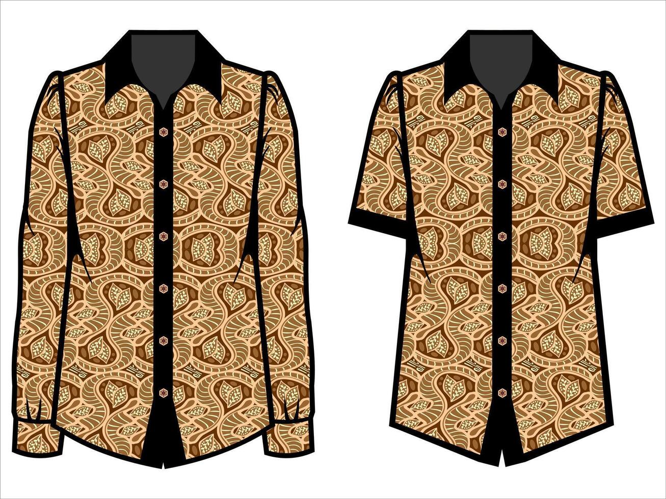 various batik clothes vector