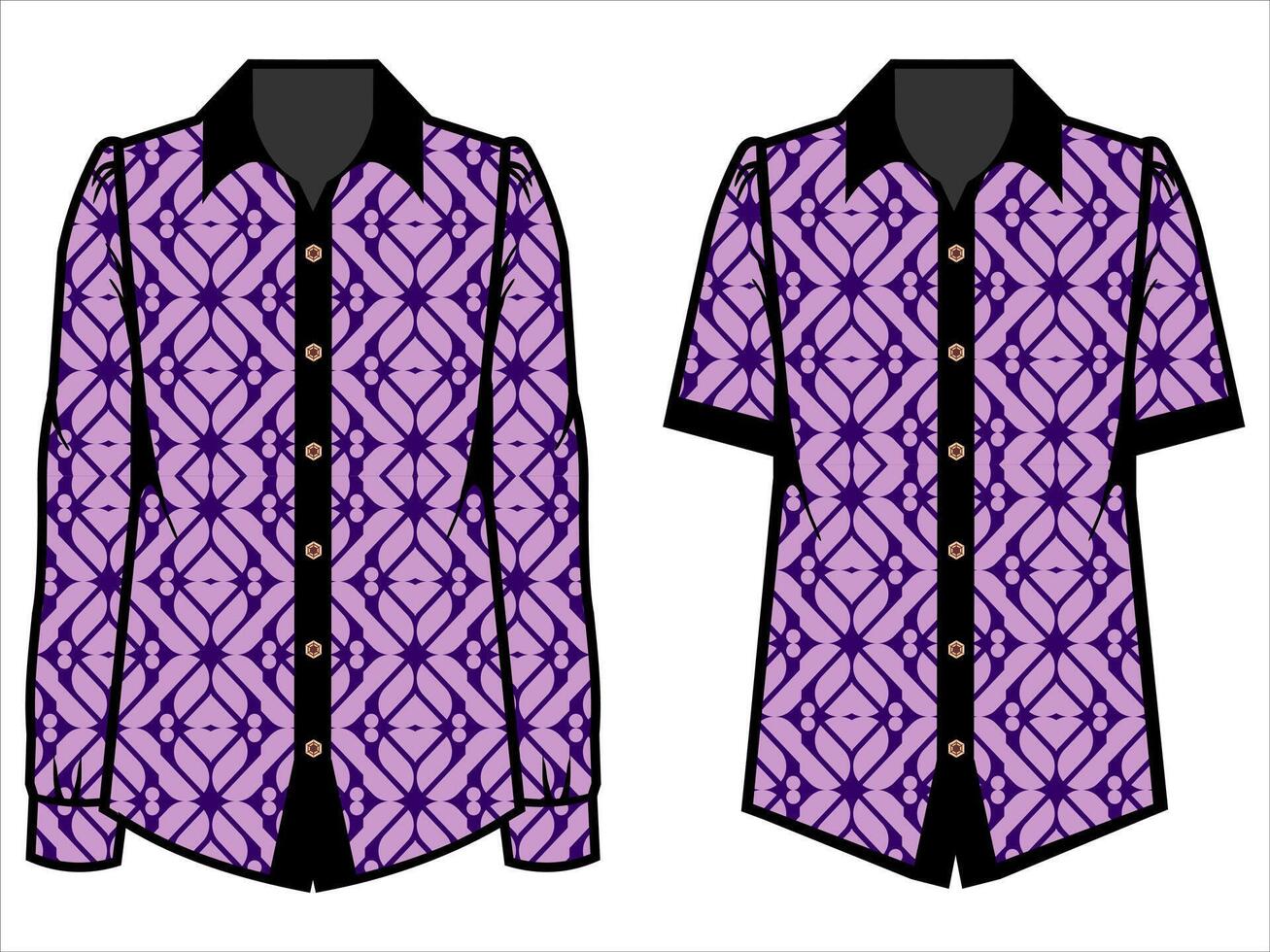 various batik clothes vector