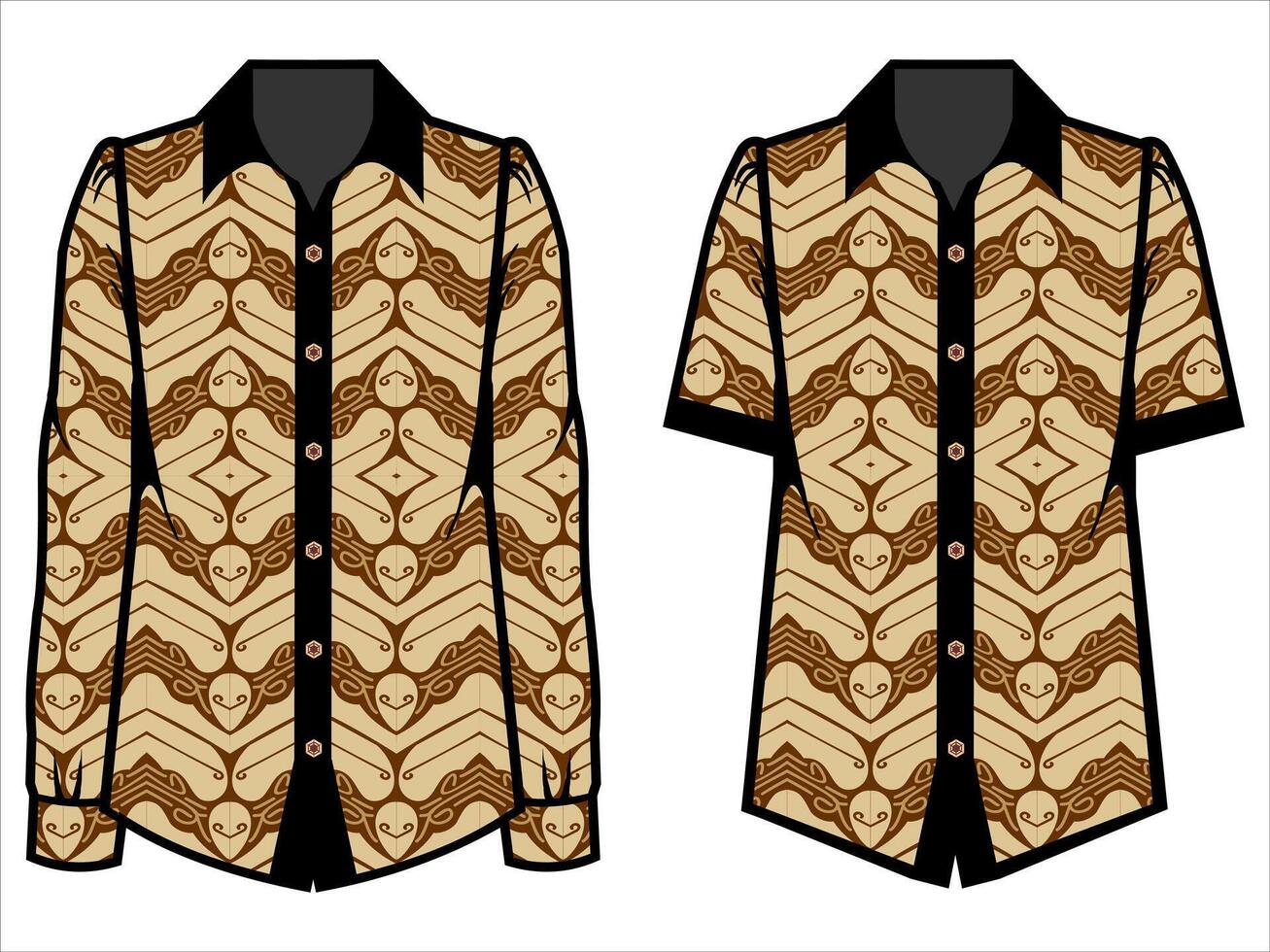 various batik clothes vector