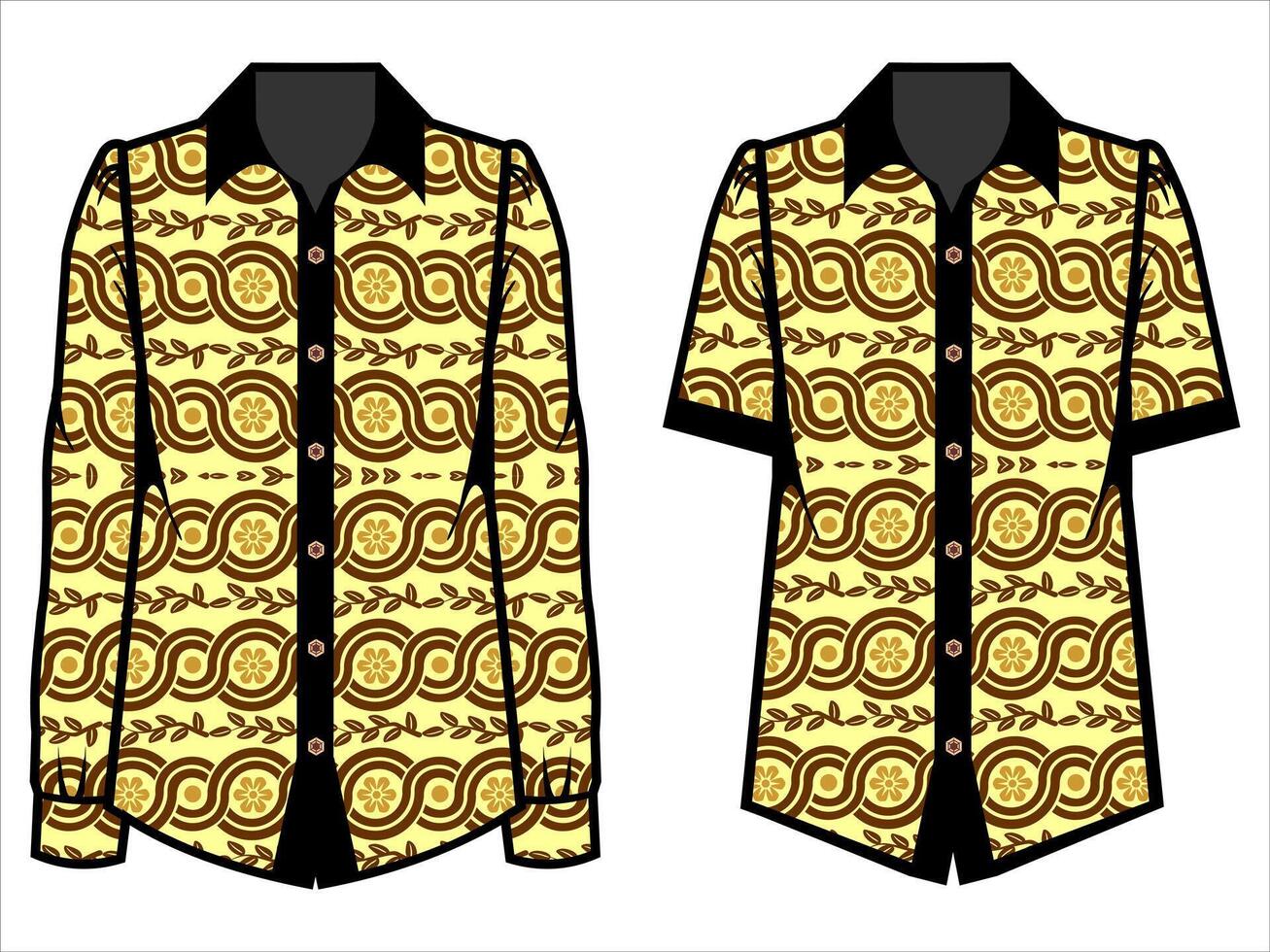 various batik clothes vector