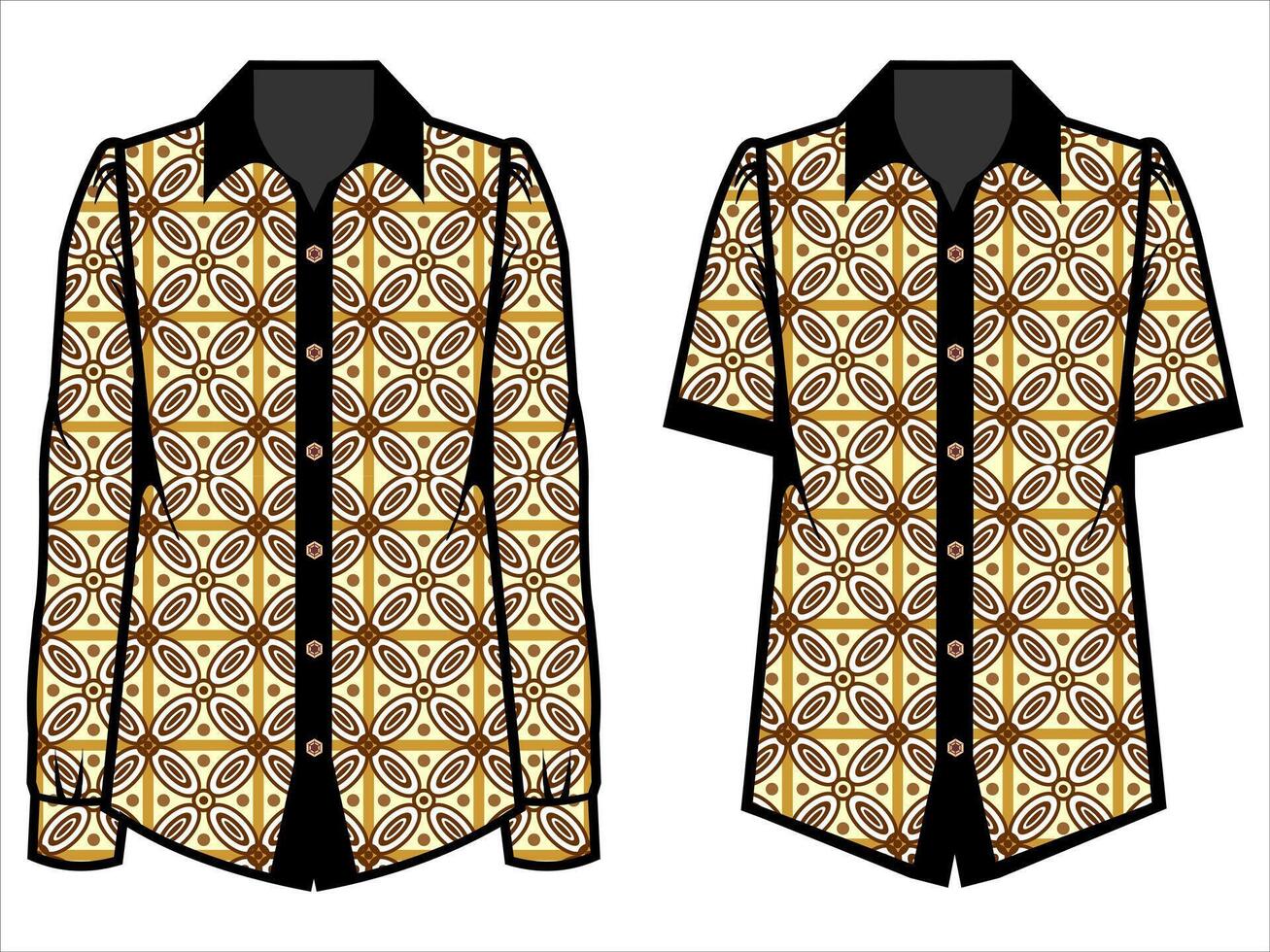 various batik clothes vector