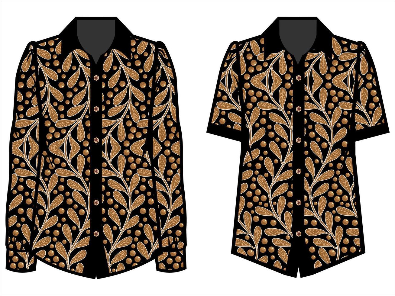 various batik clothes vector