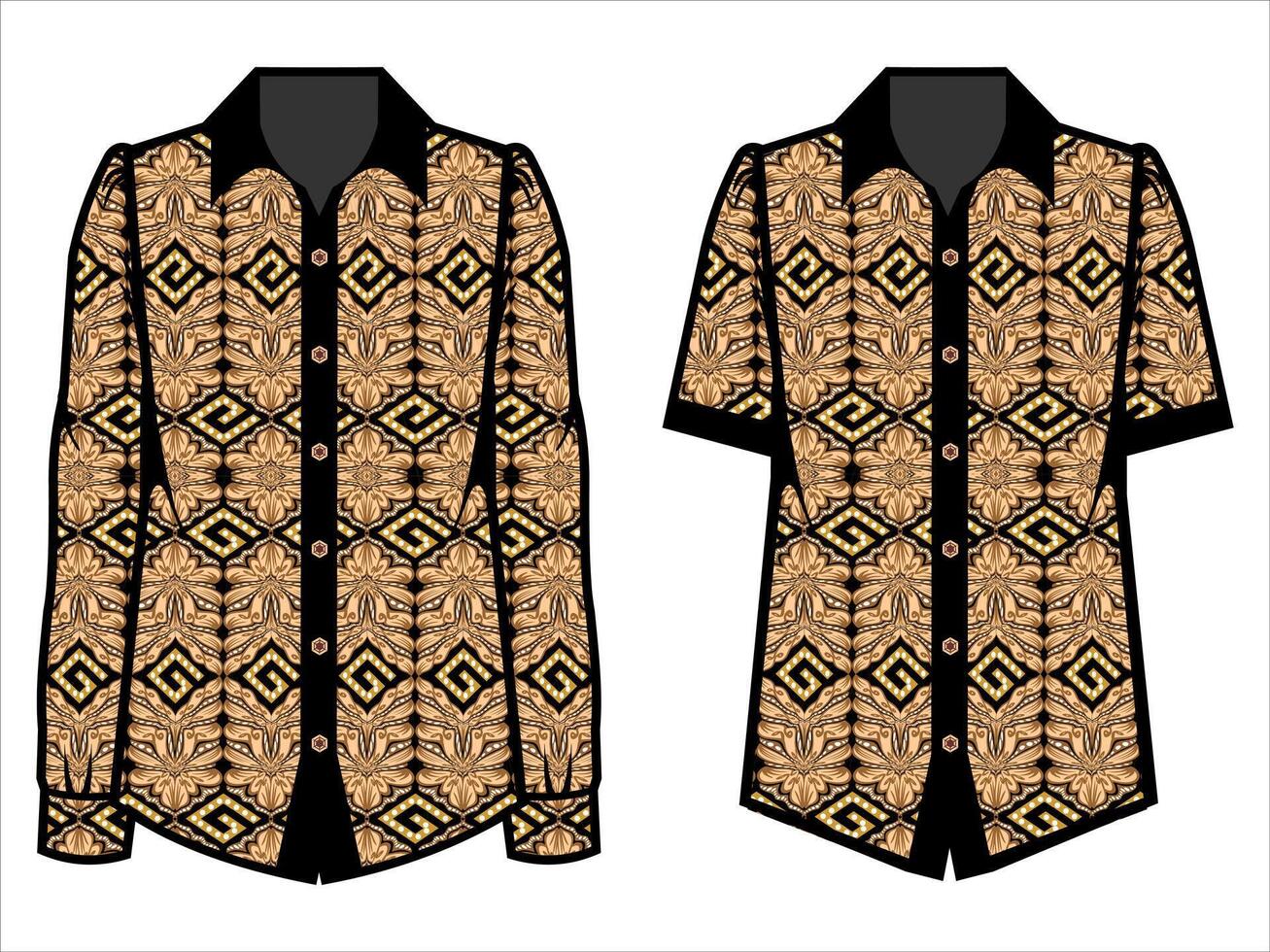 various batik clothes vector