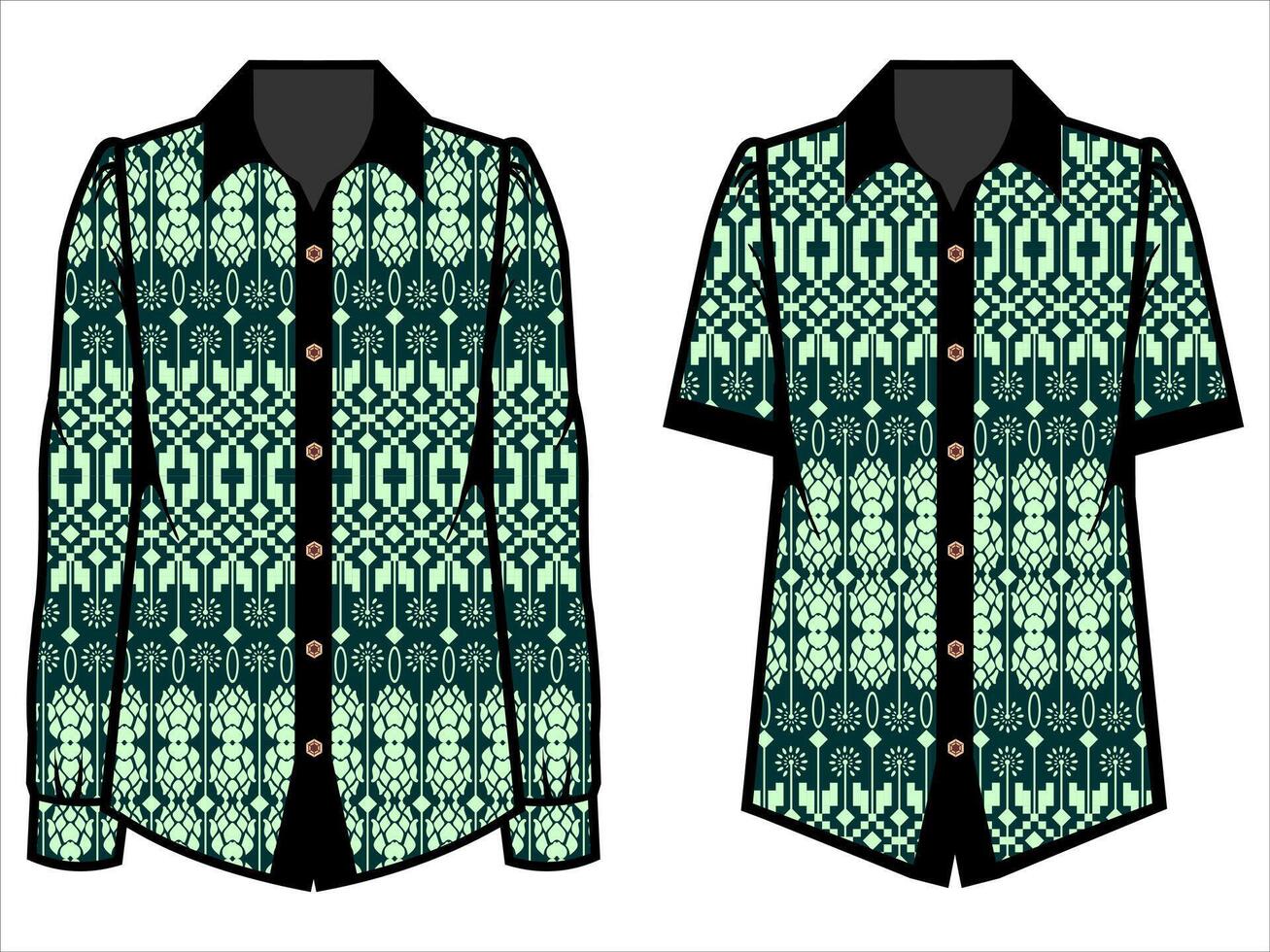 various batik clothes vector