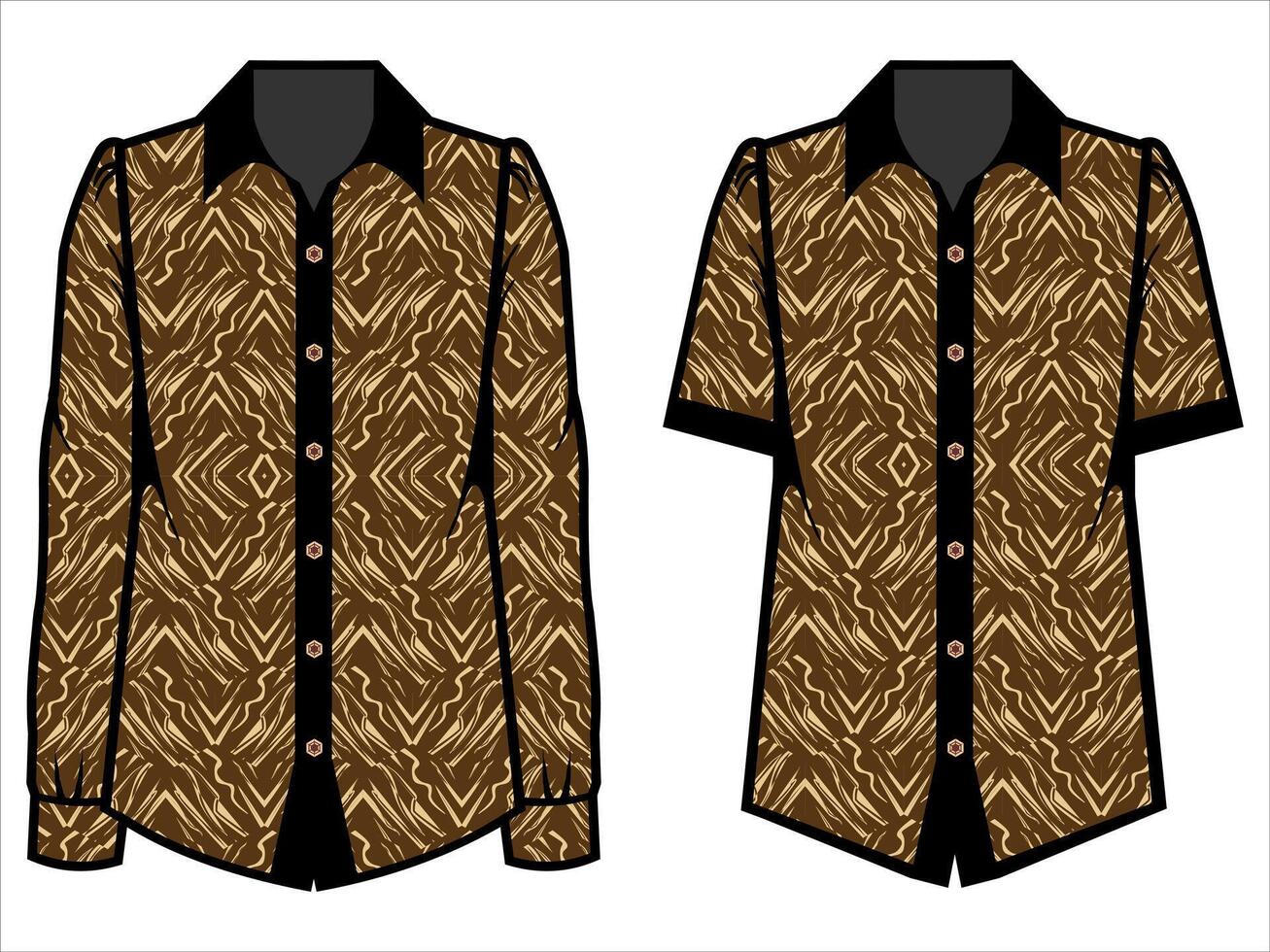 various batik clothes vector