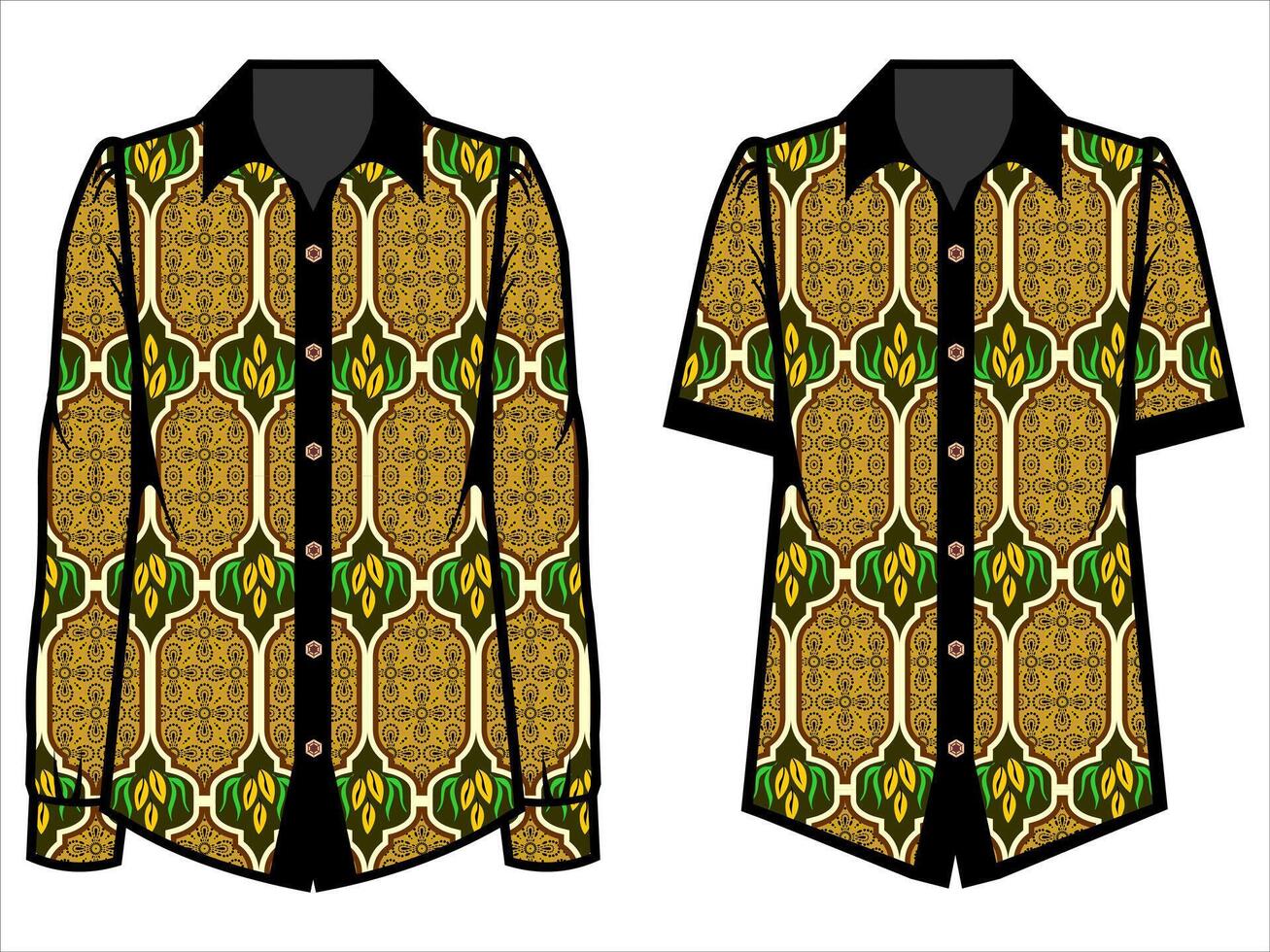 various batik clothes vector