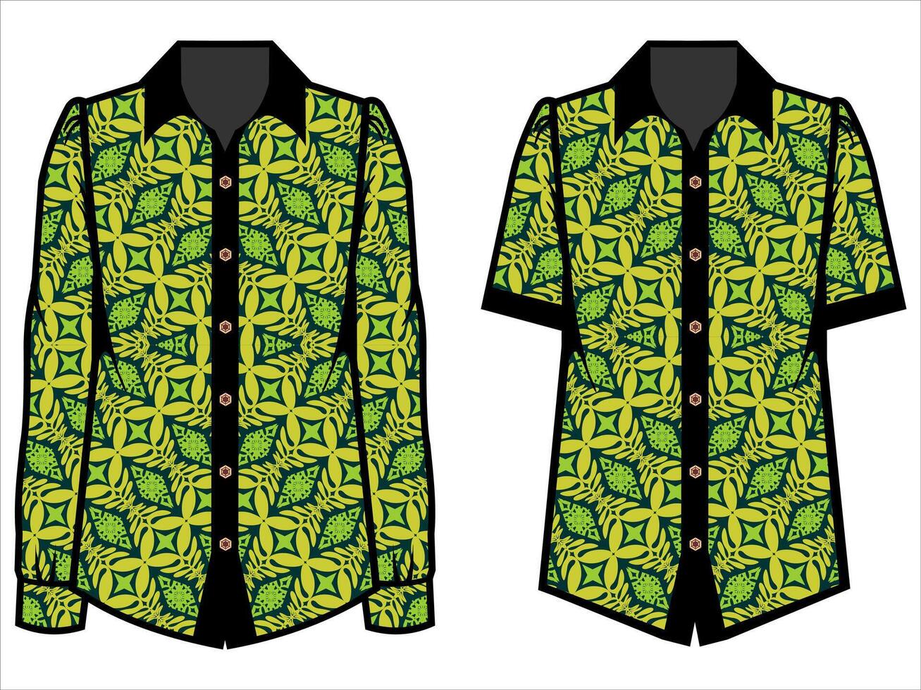 various batik clothes vector