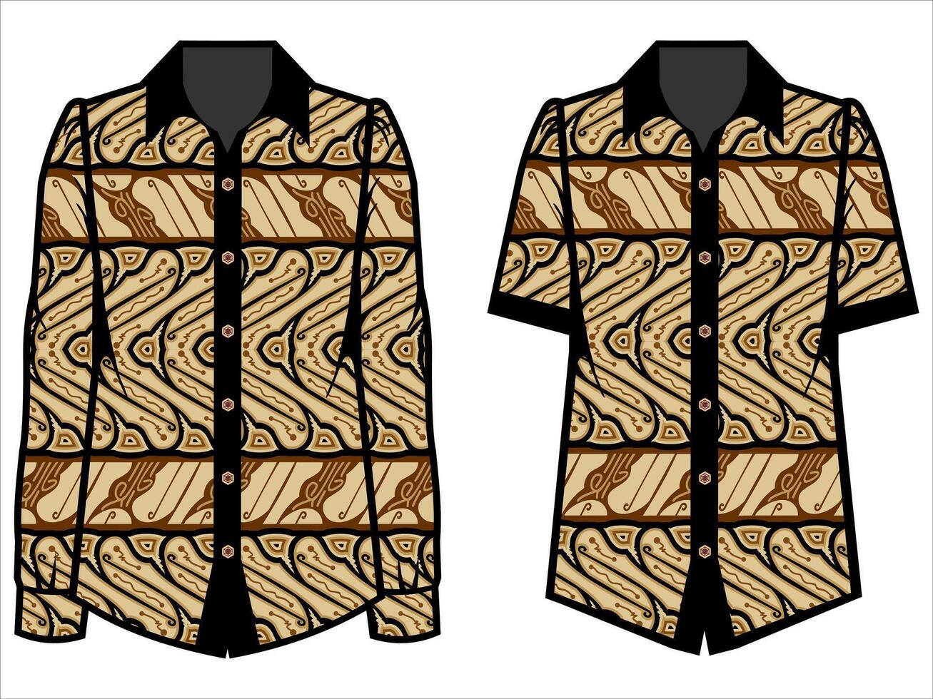 various batik clothes vector