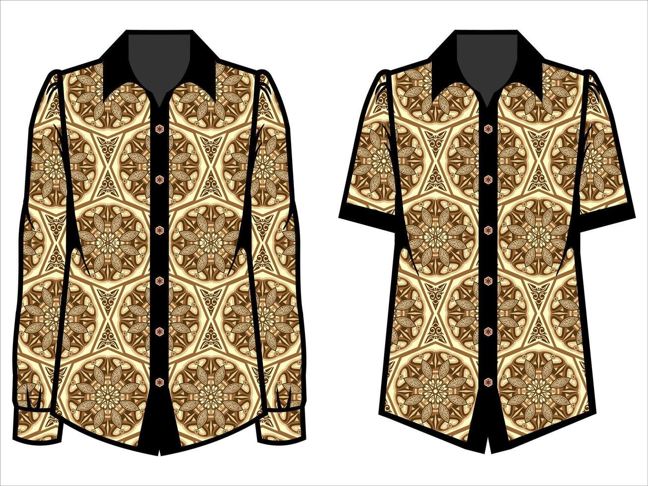 various batik clothes vector