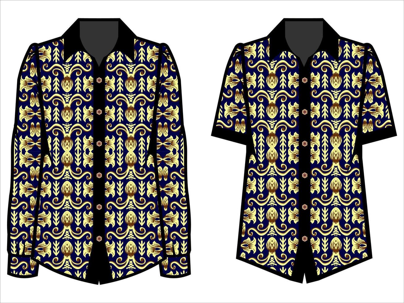various batik clothes vector