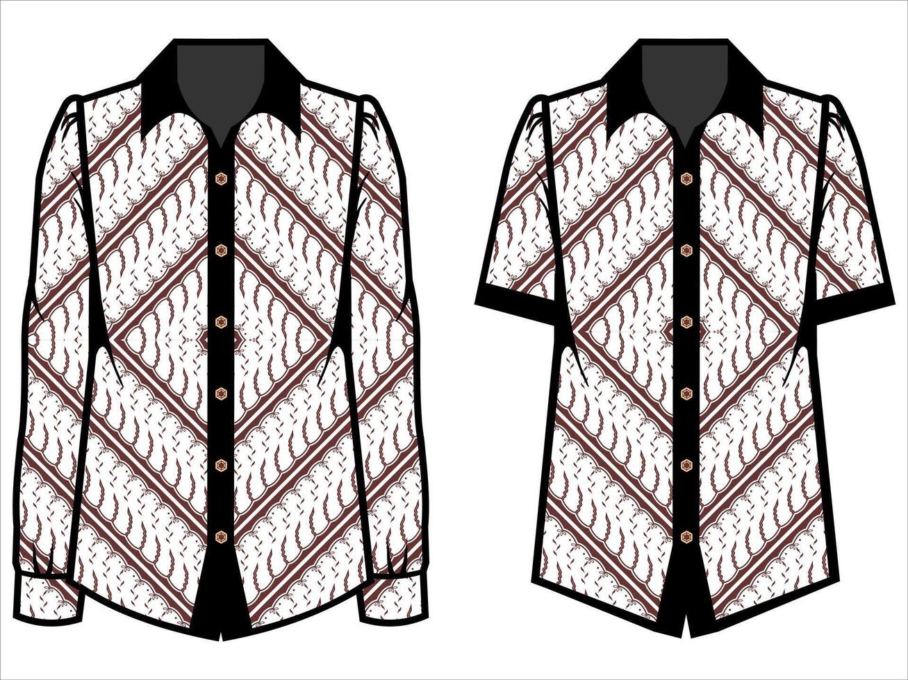 various batik clothes vector
