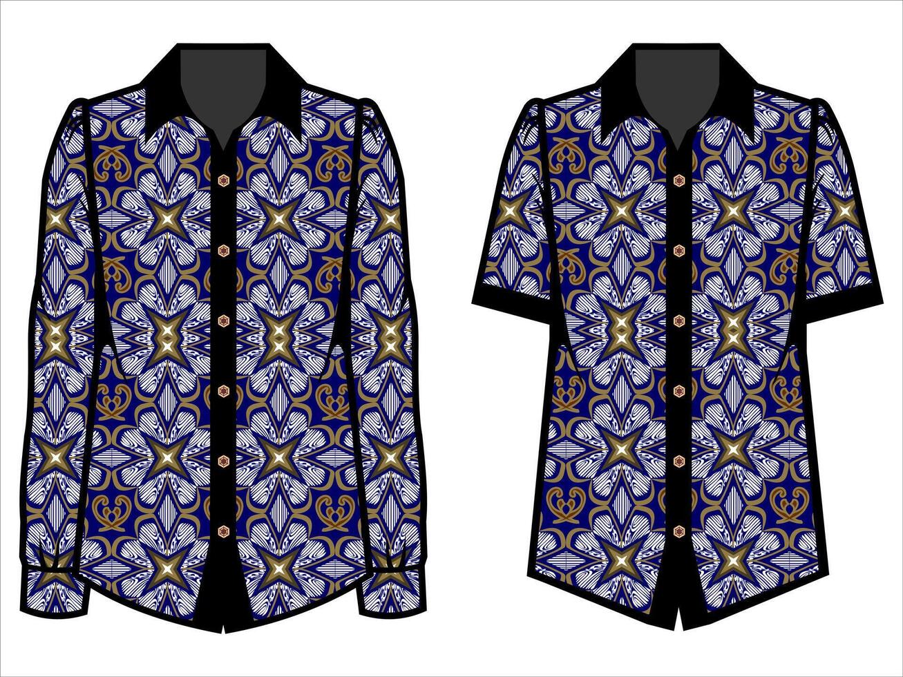 various batik clothes vector