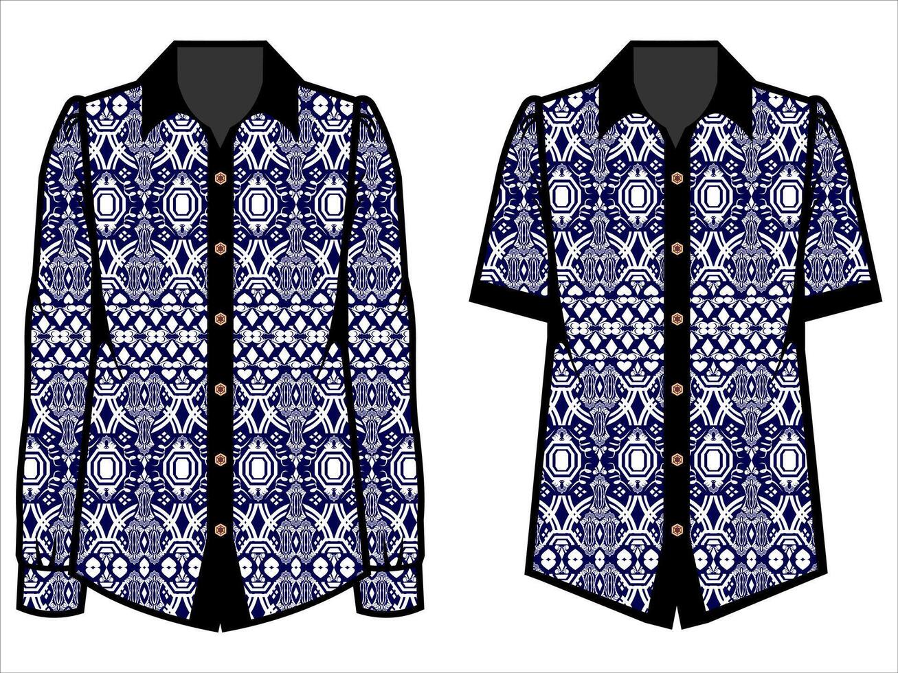 various batik clothes vector