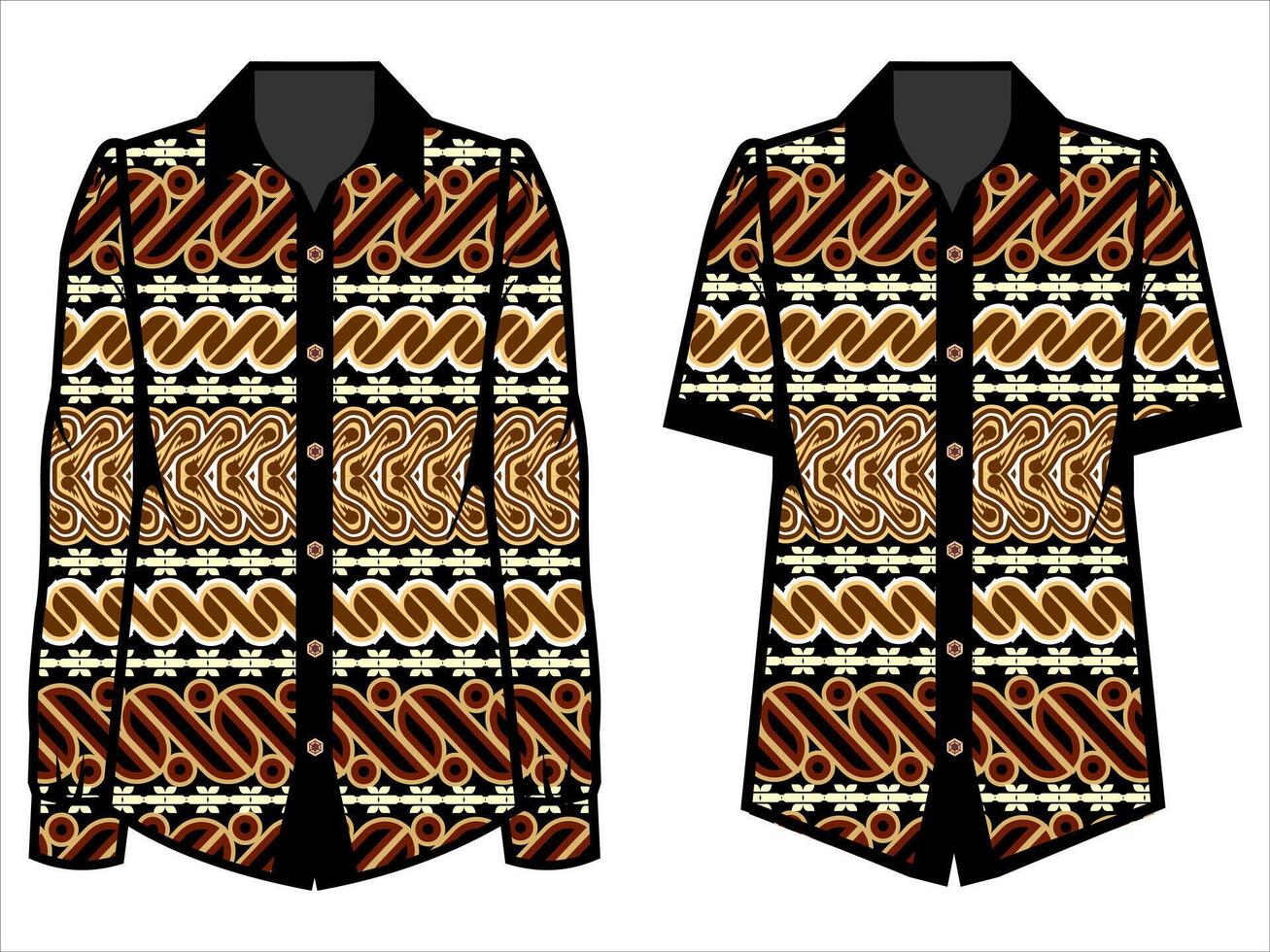 various batik clothes vector