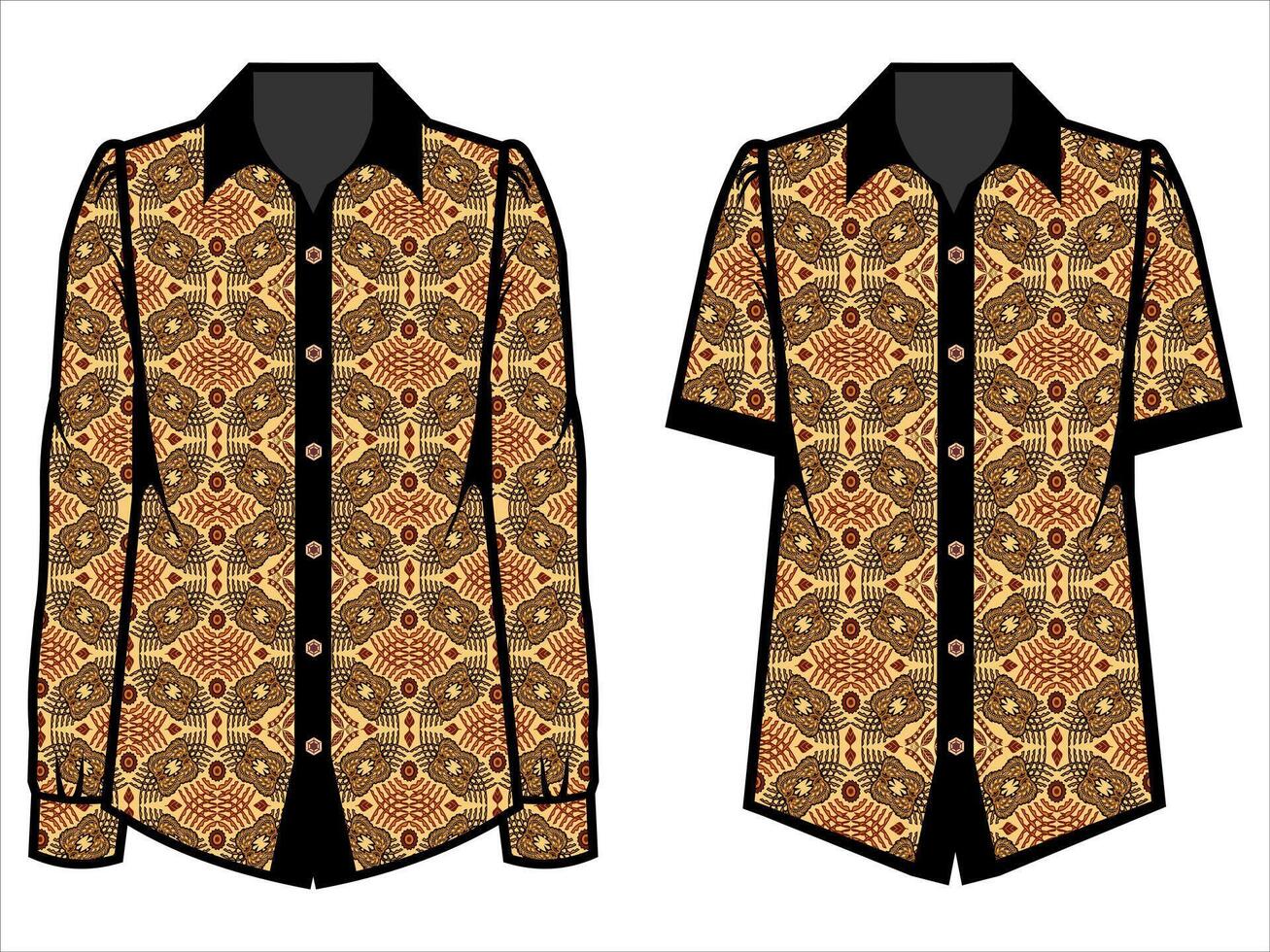 various batik clothes vector