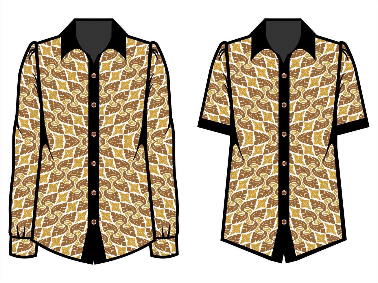 various batik clothes vector