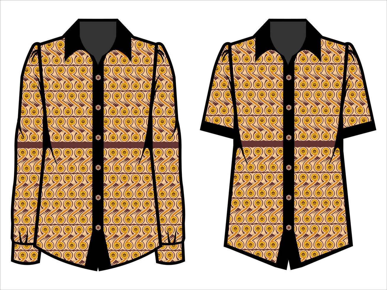 various batik clothes vector