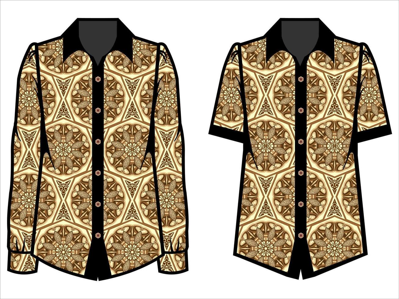 various batik clothes vector