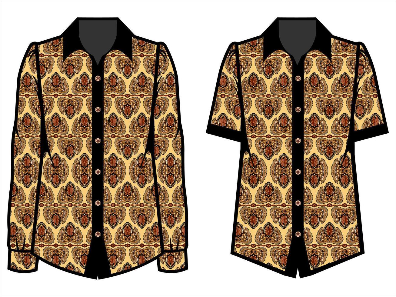 various batik clothes vector