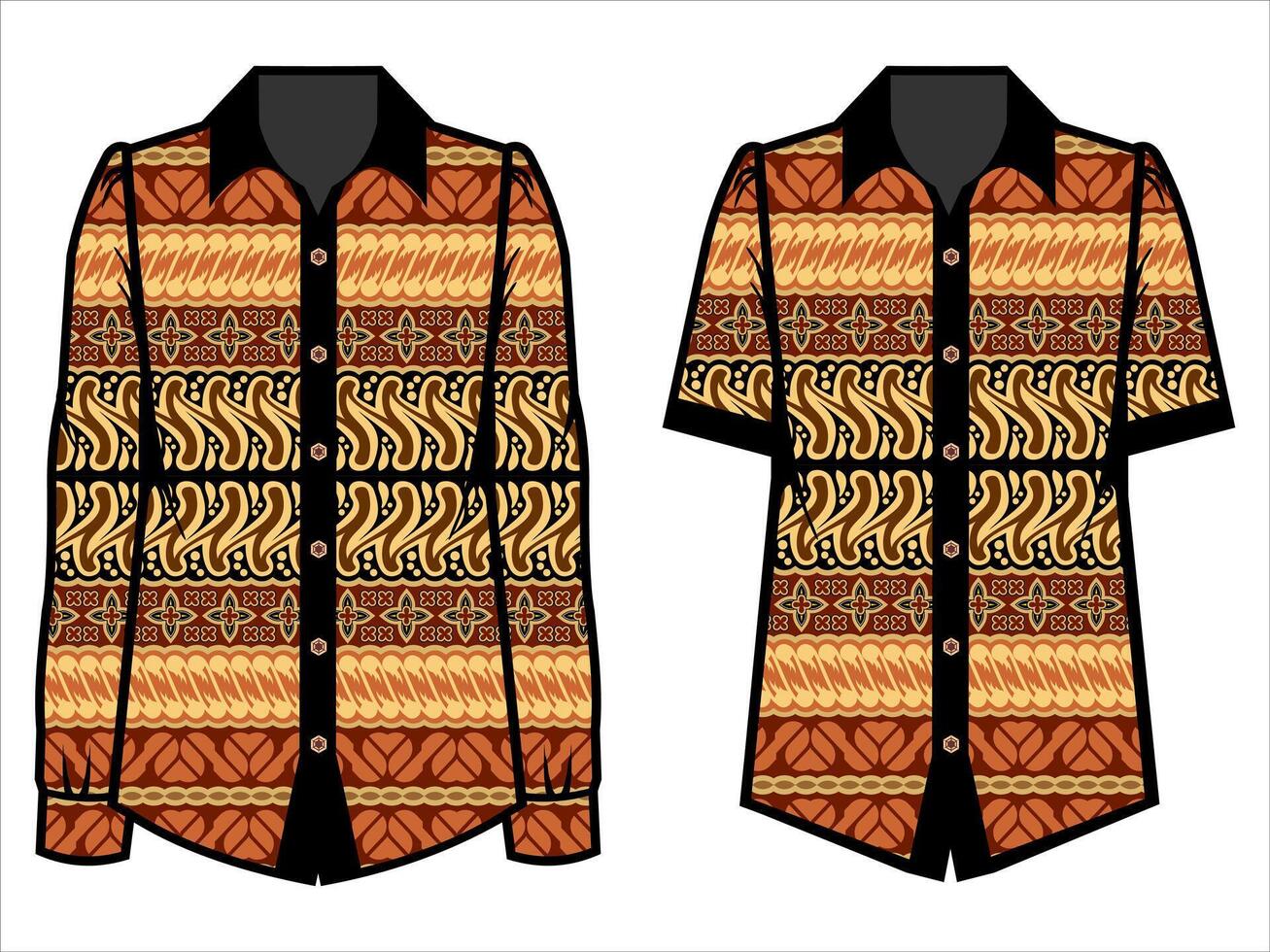 various batik clothes vector