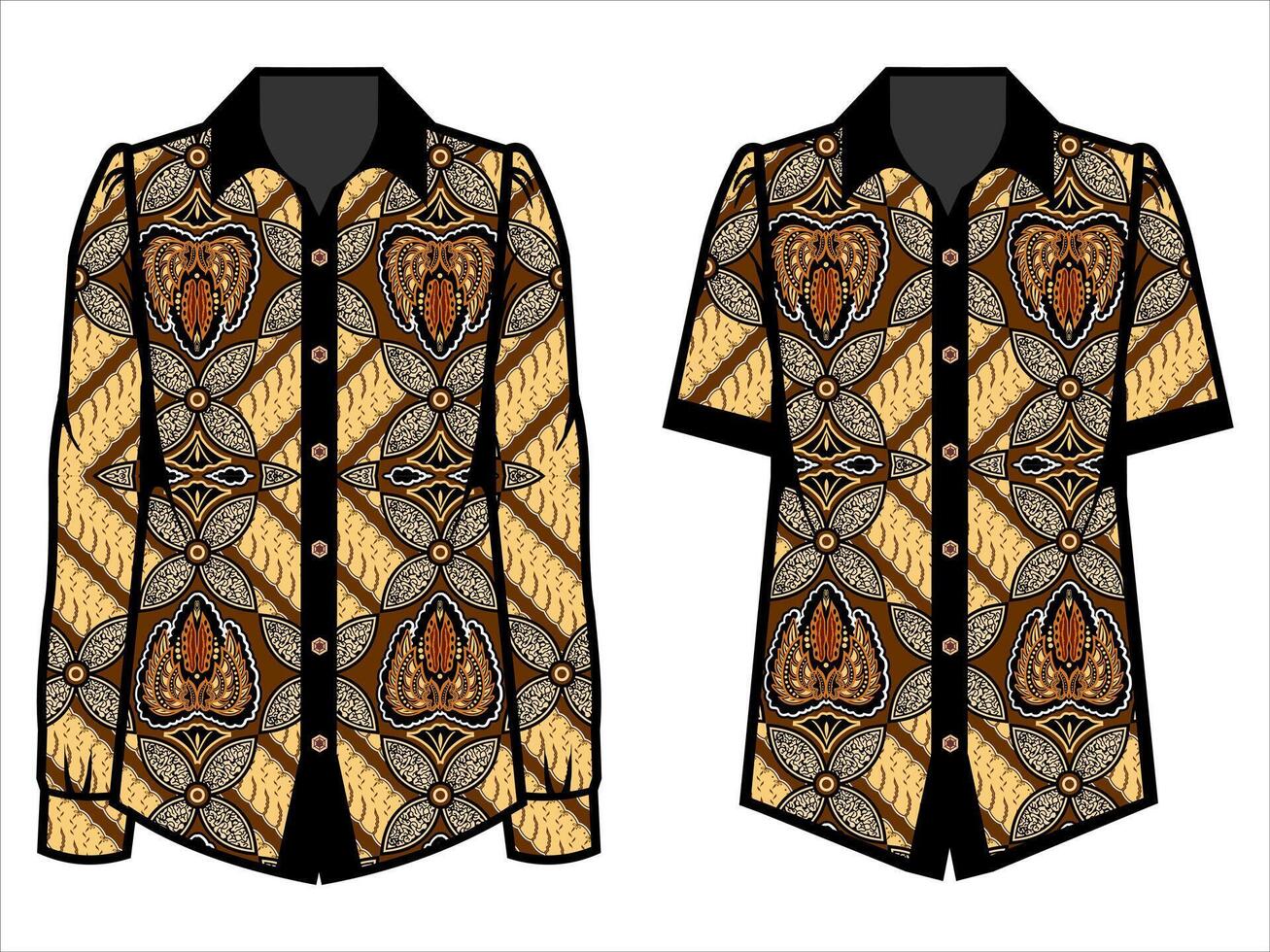 various batik clothes vector