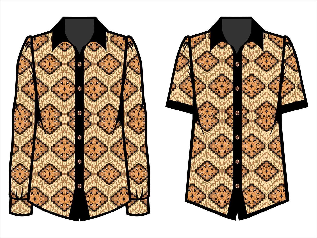 various batik clothes vector