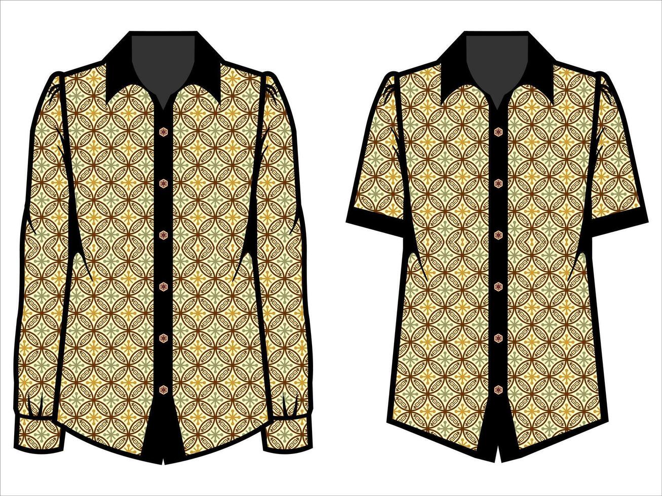 various batik clothes vector
