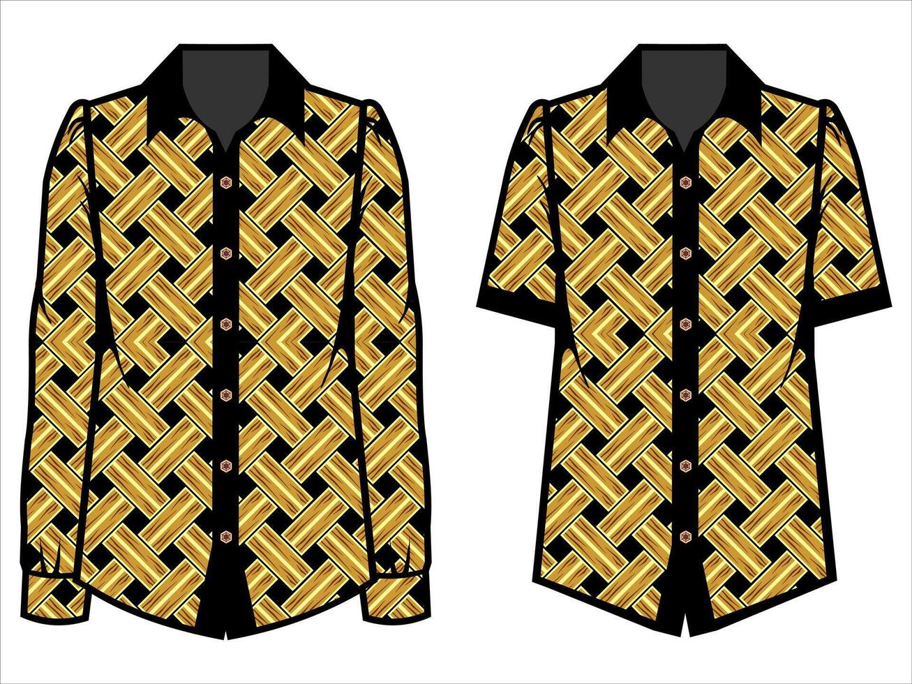 various batik clothes vector