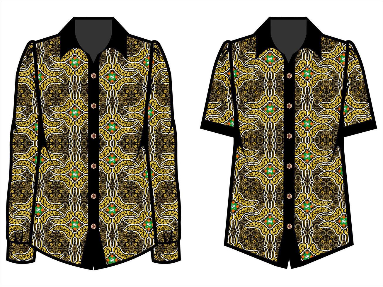 various batik clothes vector