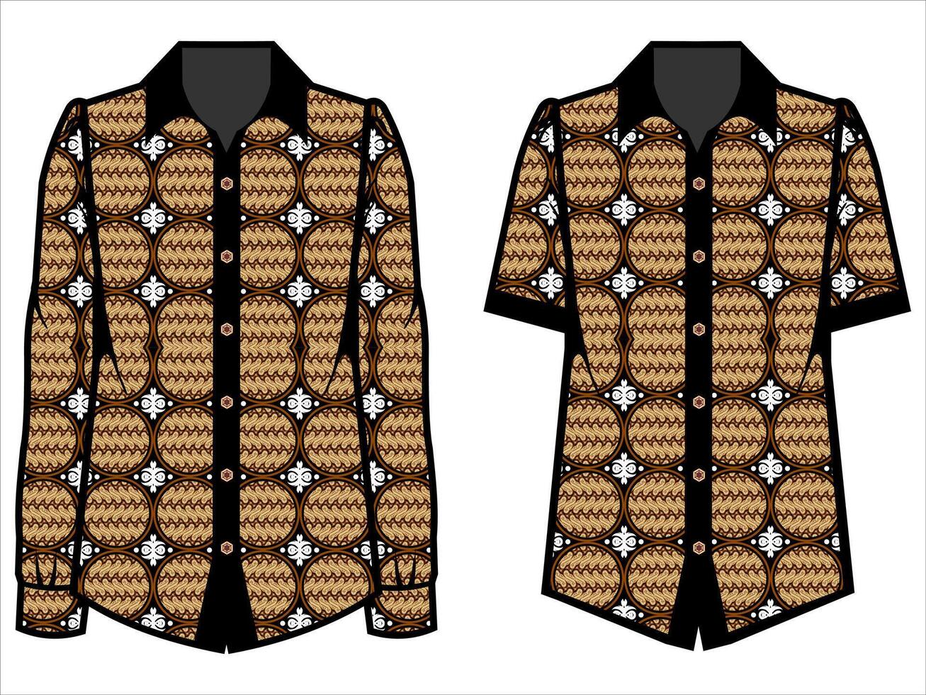 various batik clothes vector