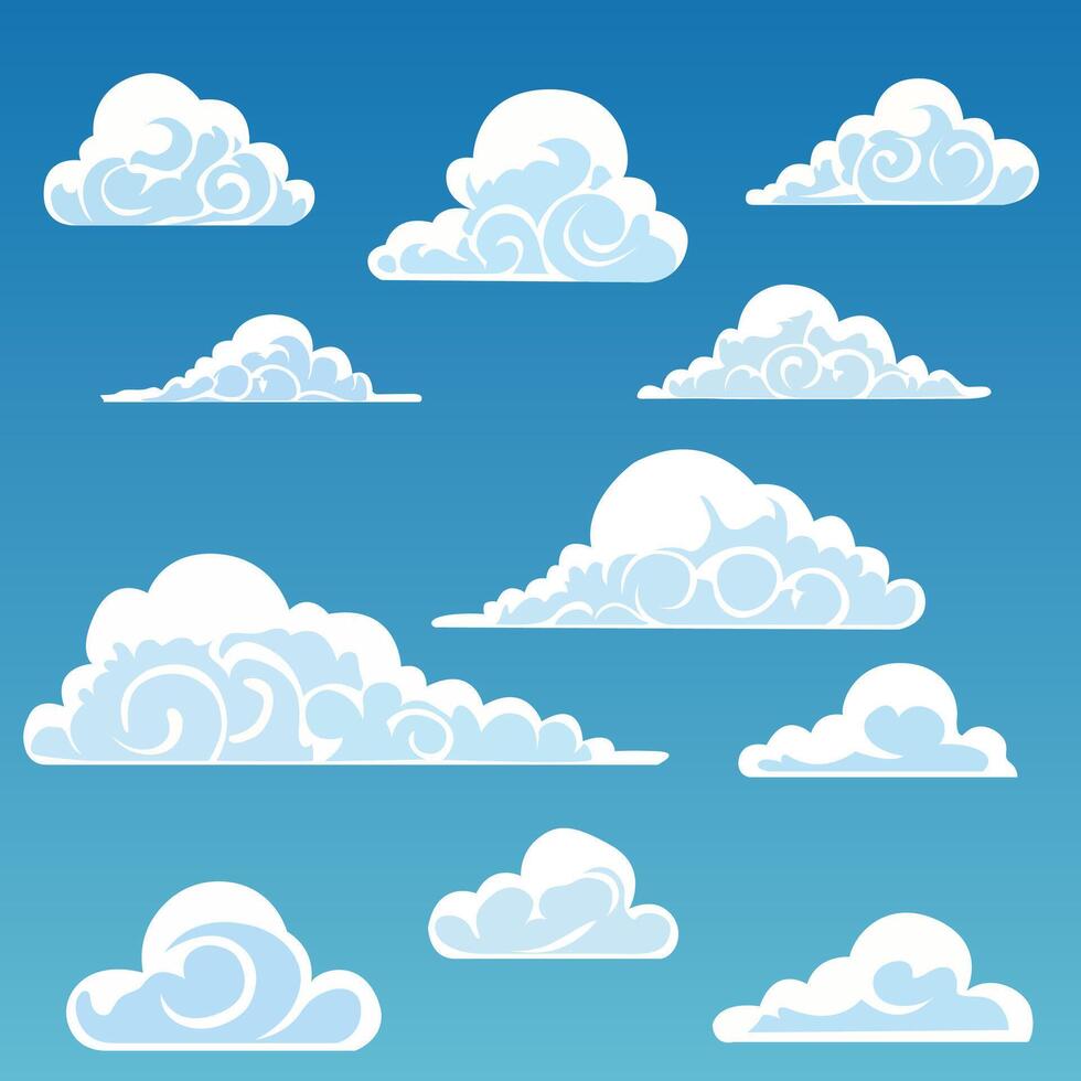 Cartoon Cloud illustration vector
