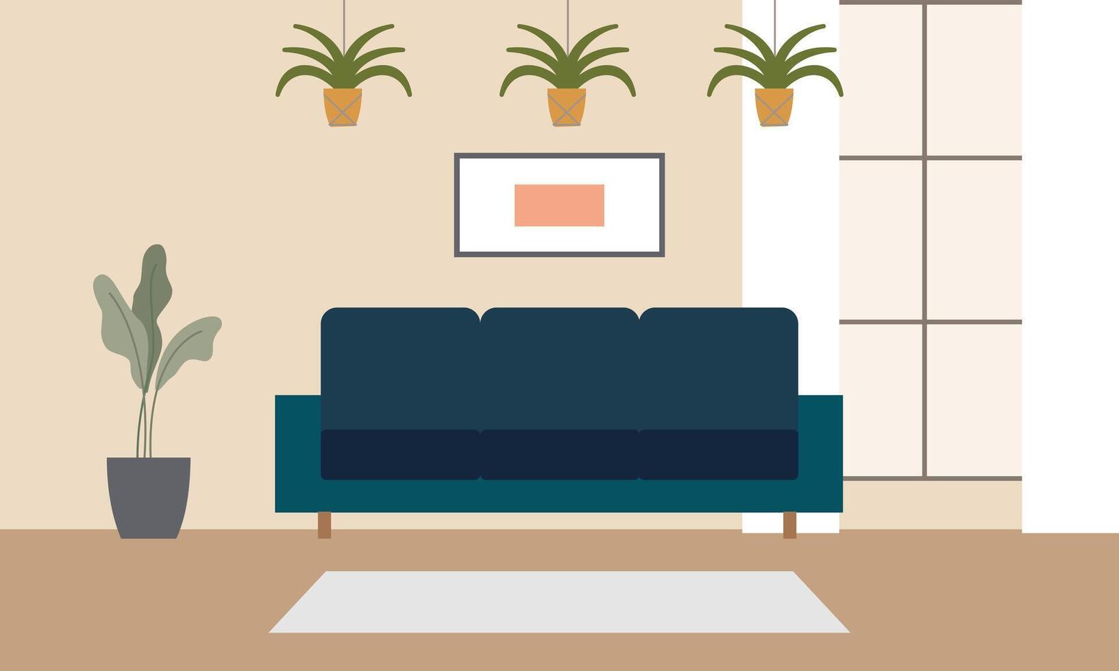 Living room interior logo vector