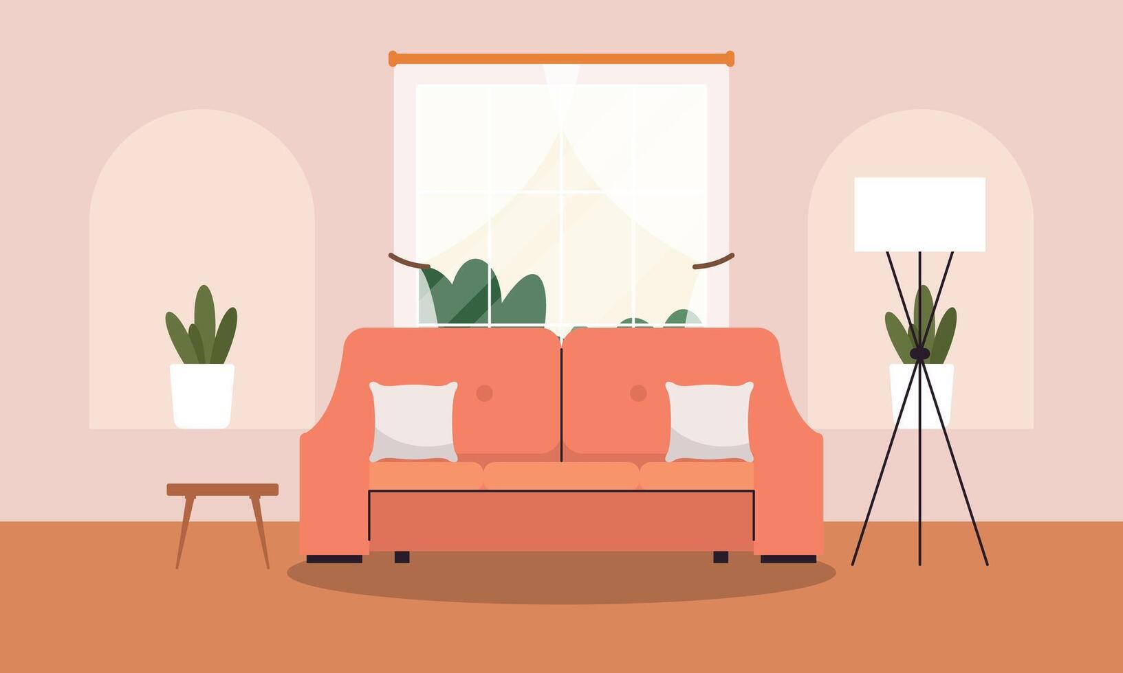 Living room interior logo vector