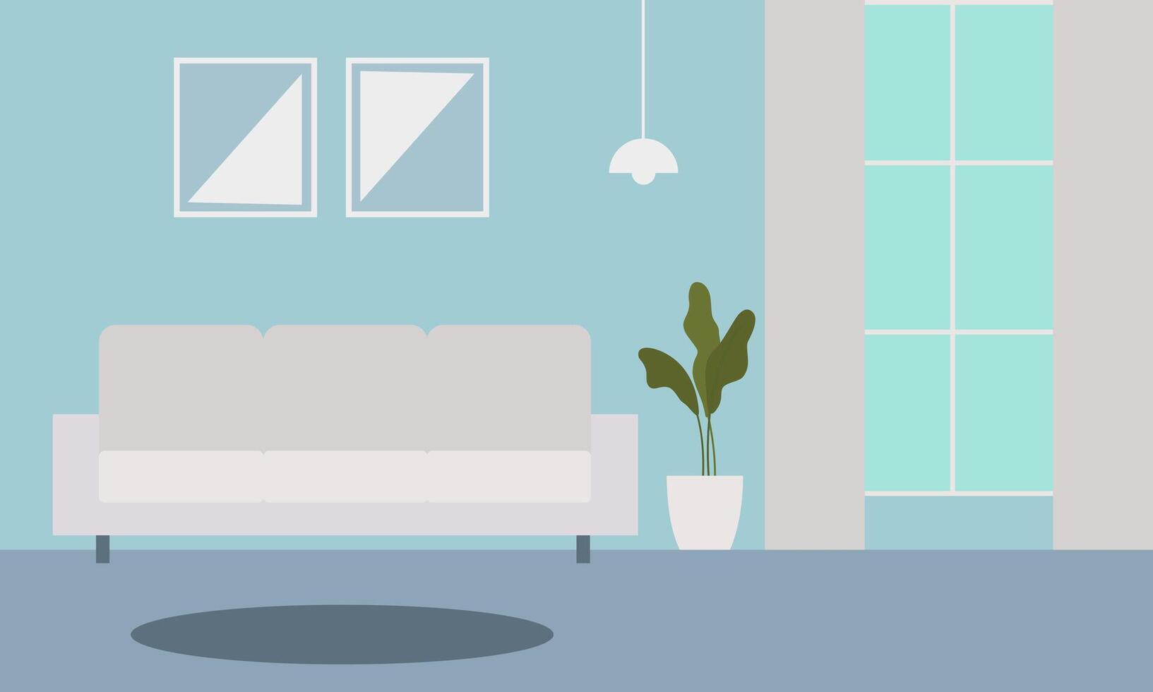 Living room interior logo vector