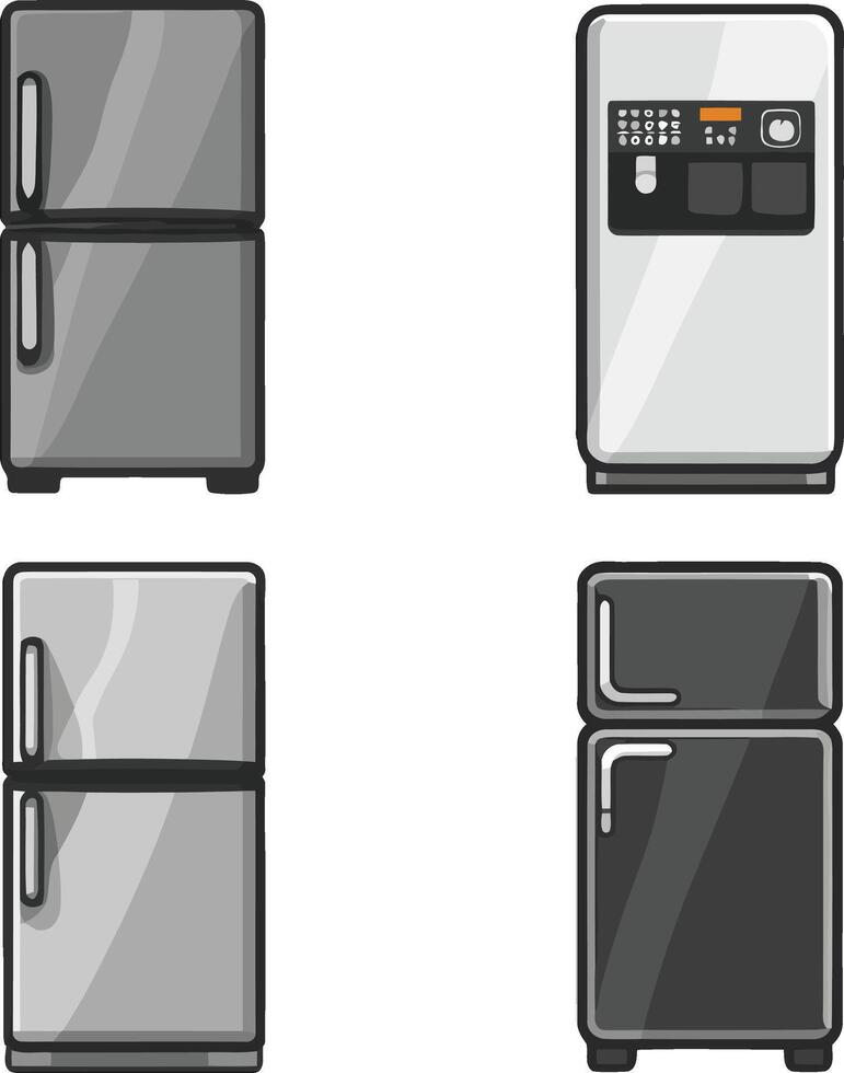 Fridge Home Appliance Icon, Illustration and Graphic Design vector
