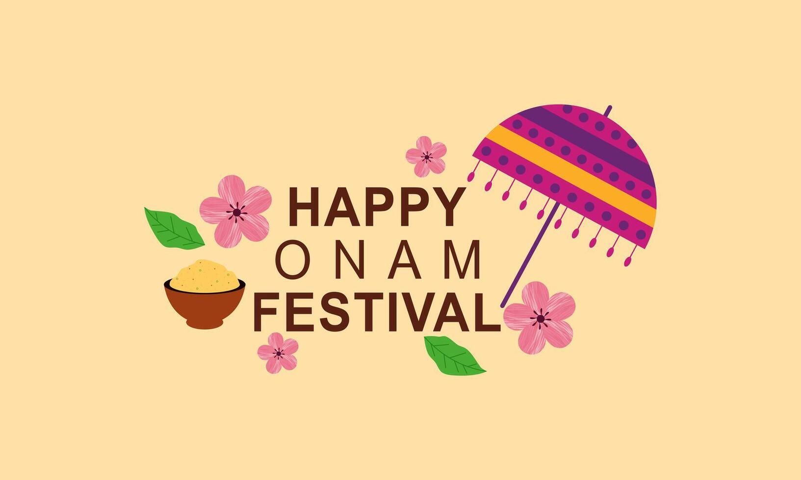 Happy Onam Celebration Concept vector