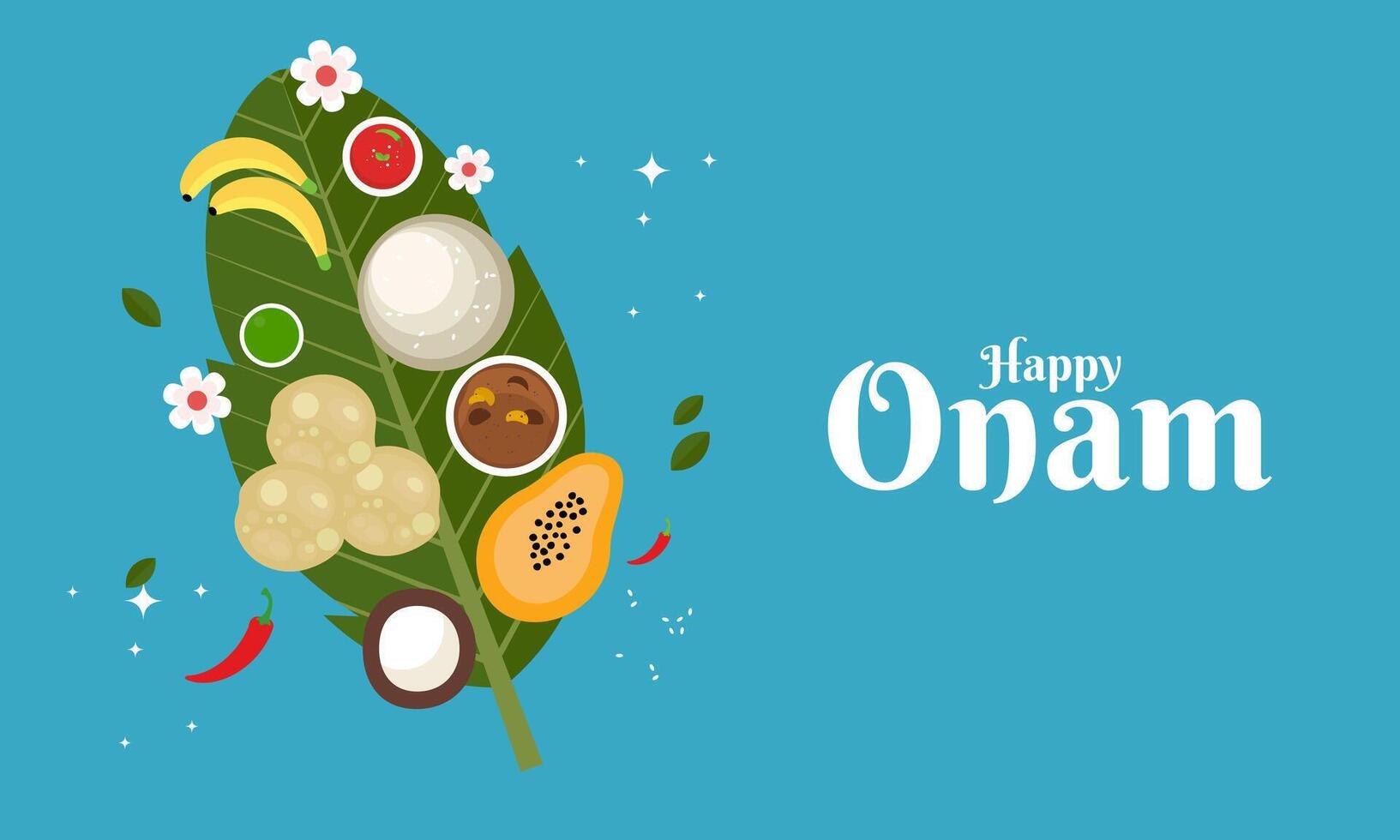 Happy Onam Celebration Concept vector