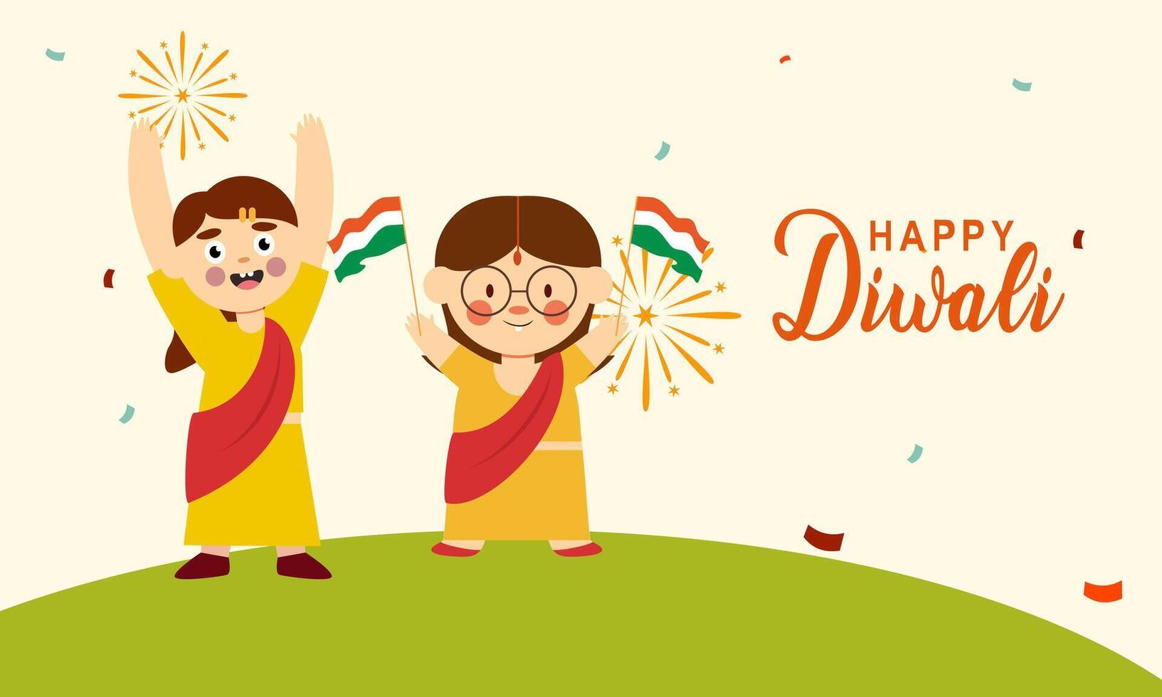 15 August independence day in India celebration illustration vector
