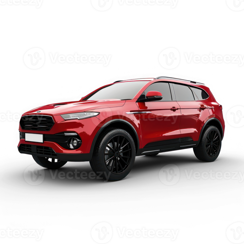 a red suv on a transparent background png