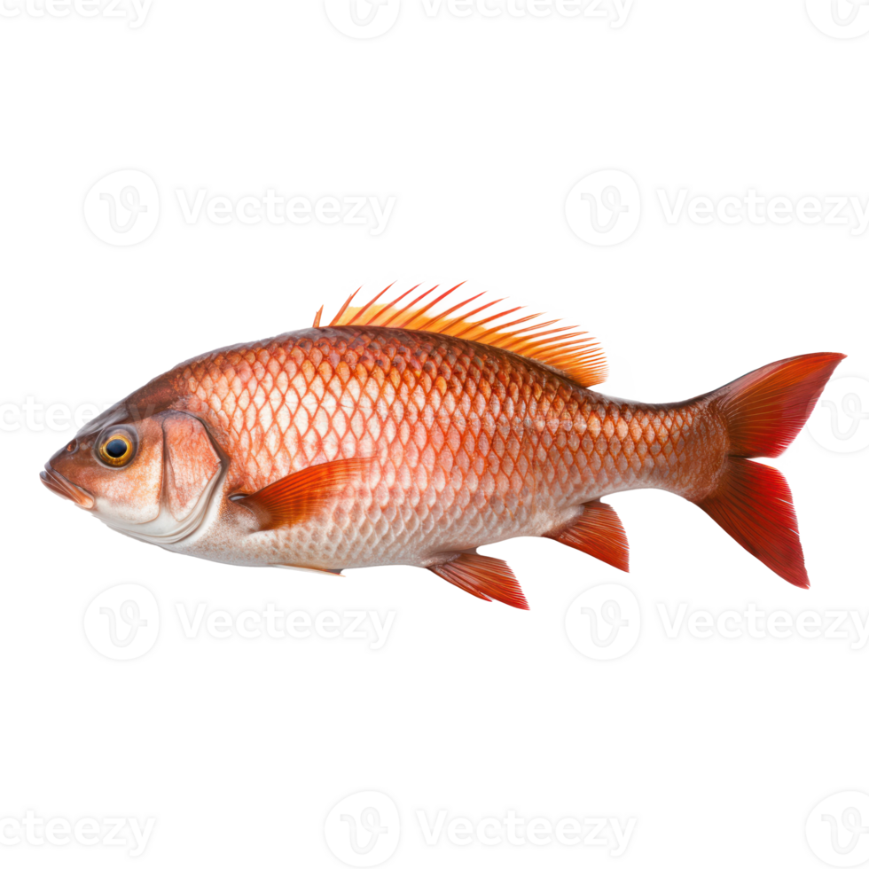 red fish on transparent background png