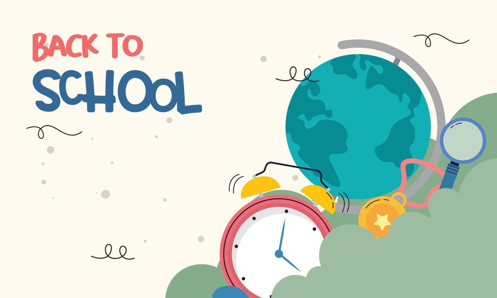 Back to school poster vector